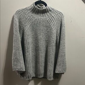 Chaps Women's Gray Turtleneck Sweater